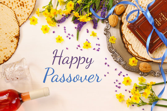 Pesah celebration concept (jewish Passover holiday)