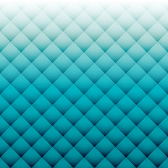 Fototapeta na wymiar Padded upholstery vector pattern texture. Gradient in shades of blue. Geometric rectangle pattern