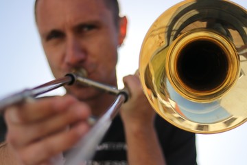 Obraz premium posaune spielen II