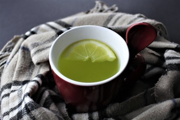 An image of a hot lemon - background blurry