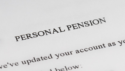 Fototapeta premium personal pension