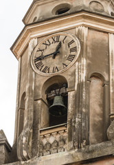 Fototapeta na wymiar Clocktower in Menton, France