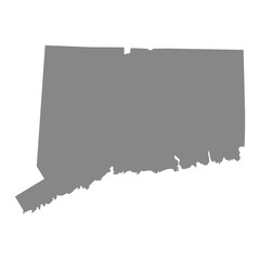 map of the U.S. state of Connecticut 