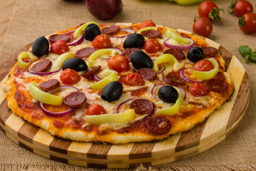 fresh rustic pizza