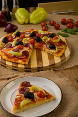 fresh rustic pizza