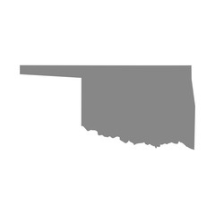 map of the U.S. state of Oklahoma