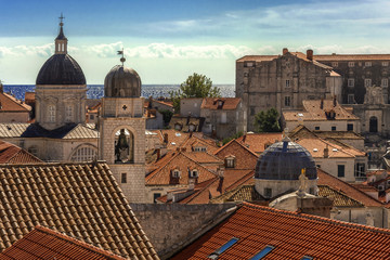 Roofs of Cathedrals in Old Town Dubrovnik © ewelinaf
