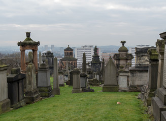 Tombstones at Necropolis, Glasgow