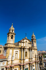 Fototapeta na wymiar San Domenico Church in Palermo, Italy