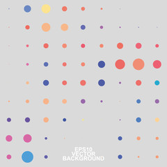      Abstract Background with Colorful Dotted Pattern 