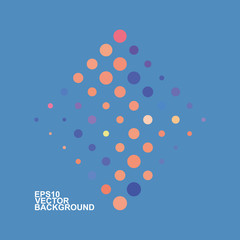      Abstract Background with Colorful Dotted Pattern 