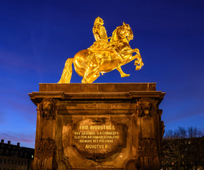 Goldener Reiter in Dresden - August der Starke