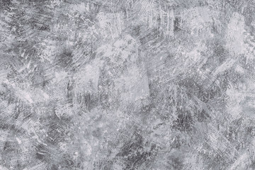 Grey painted canvas with crumpled texture