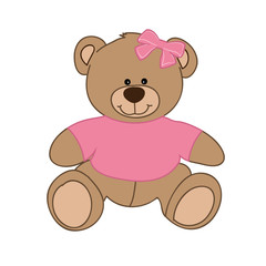 pink bear girl