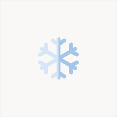 snow icon flat design