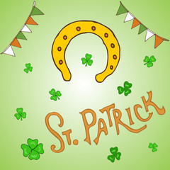 St. Patrick s Day holiday greeting card