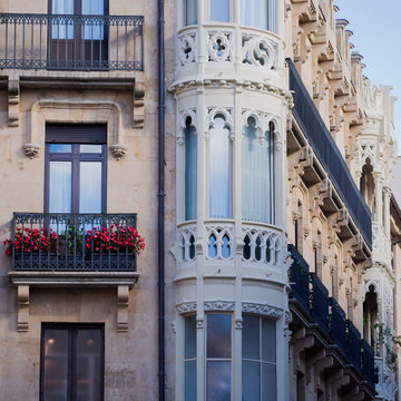 balcon con flores
