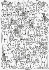Set of Halloween symbols