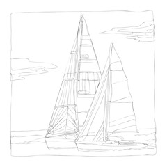 marine life line art continuous line drawing coloring page