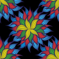 Floral pattern style vintage luxury fabrics.