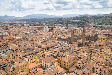Fototapeta na wymiar Beautiful panorama view over Florence, Italy