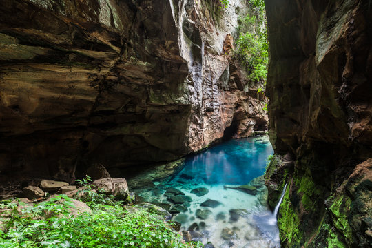 Encanto Azul (Blue Enchantment) - Natural Lake at Riachao, Maranhao, Brazil