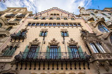 The facade of the house Casa Battlo in Barcelona