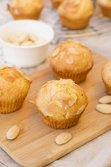 Cottage cheese muffins with almonds