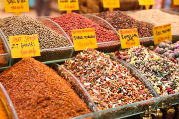 Teas in Spice Bazaar, Istanbul