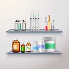 Healthcare Product Shelves Composition