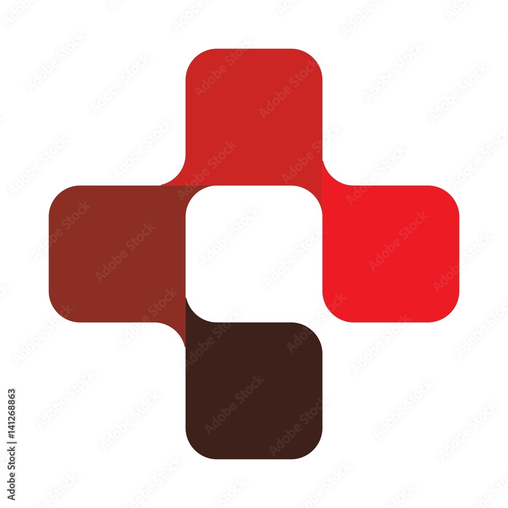 Canvas Prints cross logo vector.