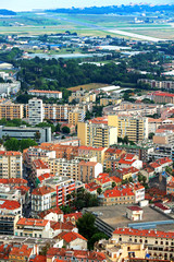 Obraz premium Hyères city - France - view from above