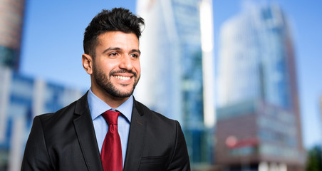 Fototapeta premium Businessman outdoor