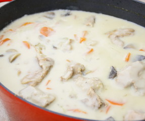 blanquette de veau,aux champignons