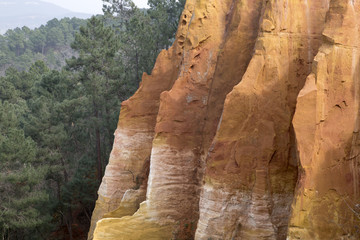 Ochres Deposits in Roussillon Village, Luberon