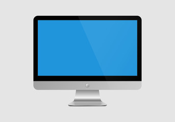 Fototapeta premium Computer monitor display isolated. Vector illustration