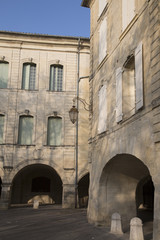 Fototapeta na wymiar Building Facade, Uzes; Provence; France