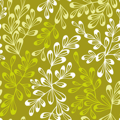 Fototapeta premium Seamless floral pattern in doodle style.