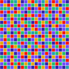 Seamless vector pattern with squares. Simple checkered graphic design. drawn background with little decorative elements. Print for wrapping, web backgrounds, fabric, decor, surface