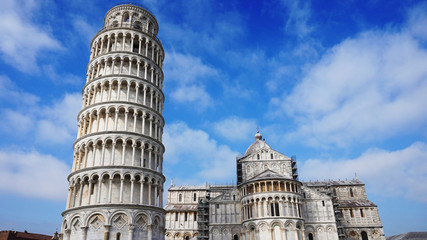 Leaning Tower and Cathdral of Pisa, Italy 