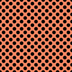 Seamless vector pattern with dots. Simple graphic design. Dotted simple drawn background with little decorative elements. Print for wrapping, web backgrounds, fabric, decor, surface