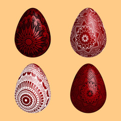  Vector Easter eggs