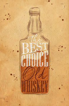 Poster whiskey best choice craft