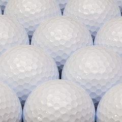 Pattern from white golf balls