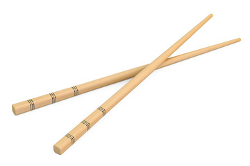Chopsticks, 3D rendering