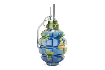 Earth grenade, 3D rendering
