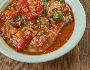 Portuguese chicken stew