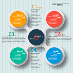 Abstract 3D Paper Infographics