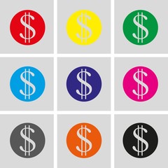 money icon stock vector illustration flat design