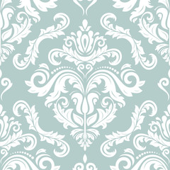 Classic seamless vector white pattern. Traditional orient ornament. Classic vintage background